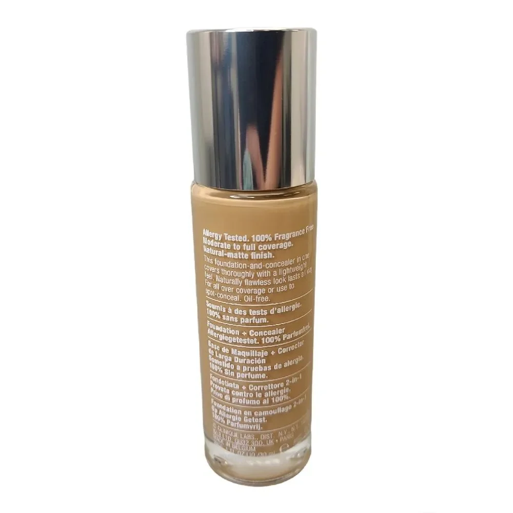 NIB Clinique Beyond Perfecting Foundation + Concealer  10 Honey Wheat (MF-G)